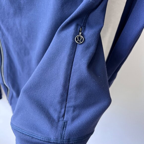 Lululemon Bhakti Yoga Jacket, Blue, Size 10 P12 - Picture 11 of 12